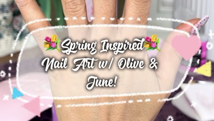 Purple Nail Art For Spring!